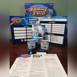Family Feud Survey Says Fast Money TV Board Game Age 8 to Adult Players 2+